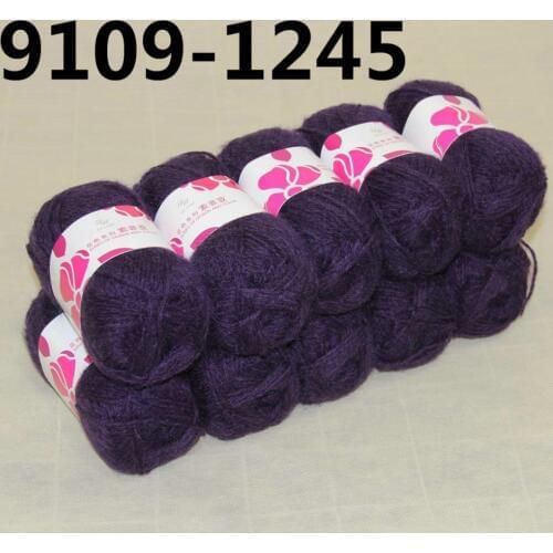 SALE 10 BallsX50g 4ply Mohair Ribbing Wool Hand Yarn Knitting Soft 9109-1245