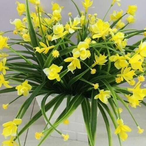2bunch bonsai flower Fake Plant Artificial Flowers With Leaf Wedding Decoration Simulation Phalaenopsis Flower Home garden plant