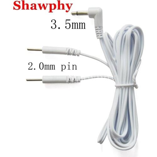2 pcs/lot Replacement Jack DC Head 3.5mm Electrode Lead Wires Connector Cables Connect Physiotherapy Machine or TENS Unit