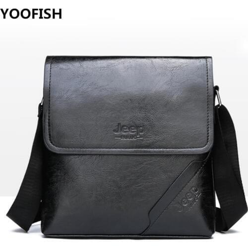 2020 Fashion Men PU Handbags Single Strap Cusual Business Briefcase Should Bags Leather Crossbody Bolsa Masculina ZX-009