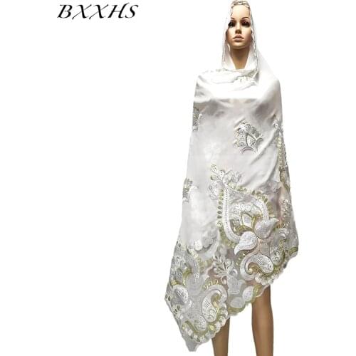 2021 Ramadan African Dubai Chiffon Pashmina Hijab Muslim Fashion Emroider Ring Diamond Shawl Wrap Islam Scarf Headband for Lady