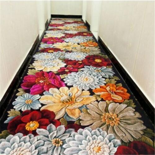 3D creative flower door mat plant carpet Hallway Carpets Bedroom Living Room Tea Table Rugs Kitchen Bathroom Antiskid Mats30