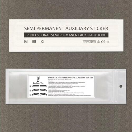 6 Pair Disposable Eyebrow Tattoo Shaping Auxiliary Sticker Templates Eyebrow Stencil SANA889