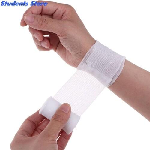 6 Rolls PBT Elastic Bandage First Aid Kit Gauze Roll Wound Dressing Medical Nursing Emergency Care Bandage 5cmx4.5m
