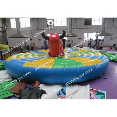 Free ship to door!5m diameter outdoor carnival bull ride human inflatable bull game cheap sale
