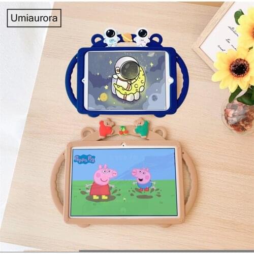 Case For Huawei MatePad T10 T10S 10.4 Pro 10.8 Cartoon Kids Cover For Mediapad T5 M5 Lite 8.0 10 10.1 M6 8.4 Silicon Funda Strap