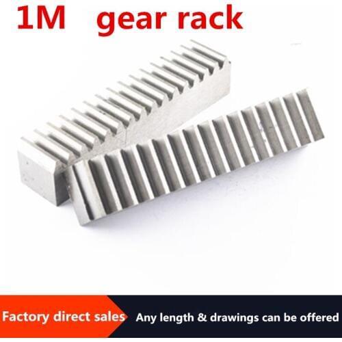 1PC 1Mod spur Gear rack 1M Gear rack Precision cnc rack (straight teeth) Toothed rack Large amount can be customized