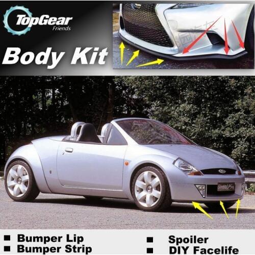 Bumper Lip Deflector Lips For Ford Ka / Sport Ka MK2 Front Spoiler Skirt For TopGear Fans Car View Tuning / Body Kit / Strip