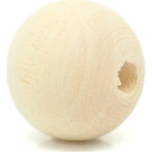DoreenBeads 200PCs Natural Ball Wood Spacer Beads 12x11mm(1/2"x3/8") (B18803), yiwu