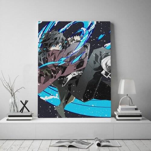 Giyu Tomioka Kimetsu no Yaiba anime Canvas poster Painting wall Art decor Living room Bedroom Study Home Decoration Prints