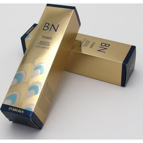 Customize square baby shower small brown kraft paper packaging box,UV Protected coated paper perfume box ---DH10503