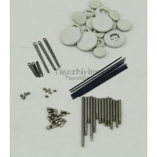Clarinet repair parts screws+ Clarinet Leather pads Complete Set of 17 pads 1ste
