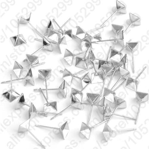 Top Sale DIY Earring Pins /Needles 925 Sterling Silver Ear Pin Pairs Stud Earrings Jewelry Findings Fast Shipping