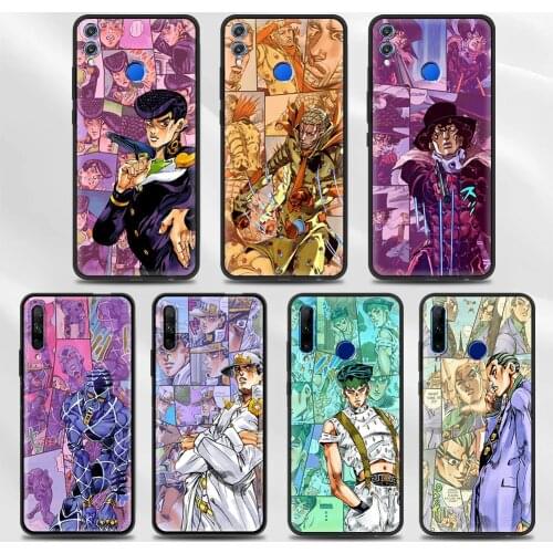 JoJo Bizarre Adventure Phone Case For Honor 20 Lite 9X Pro 8X Play 9A 9S 8S 10 30 30i Soft Silicone Black Cover Funda Couqe