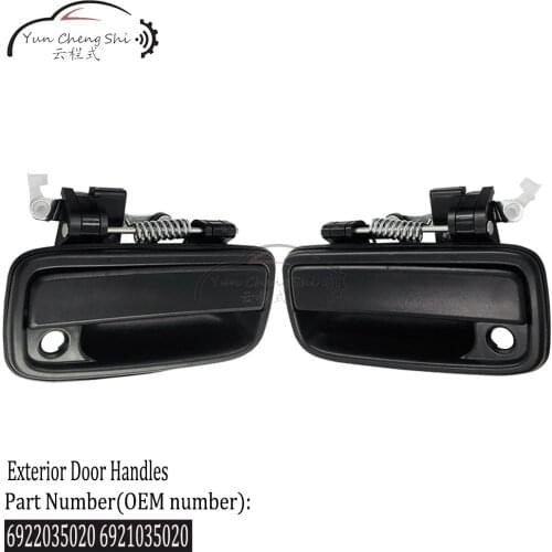 NEW Front Exterior Door Handles Set 6922035020 6921035020 fits For 95-04 Toyota Tacoma Black Textured L&R