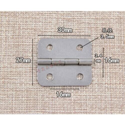 Hardware supplies 1.2-inch small hinge packing box opening and leveling hinge gift box hinge iron loose leaf inside the wooden