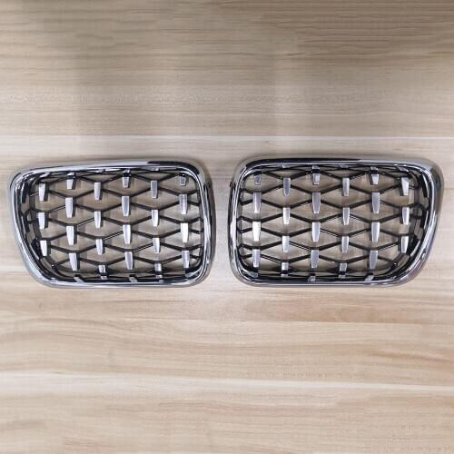 A Pair Diamond Star Style Grill Car Front Kidney Grille For BMW E36 3-Series 318I 323I 328I M3 1997-1999 Car Styling Accessories