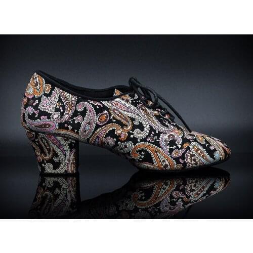Paisley Series【Stormy】VIP Members Only Salsa Latin Practice Shoes