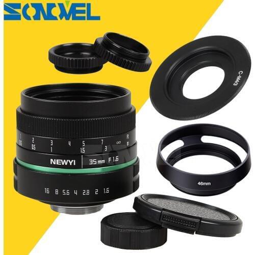 Ultra Clear 35mm f1.6 APS-C CCTV TV Movie Lens II+C Mount for Olympus Panasonic Micro 4/3 M4/3 G7 G10 GH3 G85 GX85 GX7 GF6 OM-D