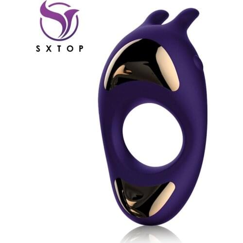 Vibrating Penis Enlargement Cock Rings Delay Ejaculation Vibrator Sex Toys For Men Women G Spot Massage Couple Tools Erotic Shop