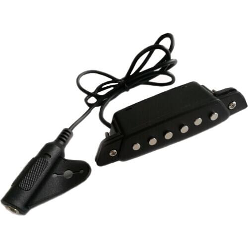 High Quality Guitar Soundhole Free Hole Black Pickup for Acoustic Guitar