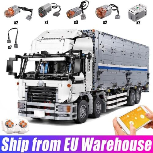 Mould King 13139 High-tech Car The ARAKAWAS MOC Tow Wing Body Container Truck Model Building Blocks Kids Toys Birthday Gifts