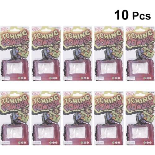10PCS Halloween Trick Prop Itching Powder Prank Party Supplies Perfect for Joke Surprise April Fools' Day