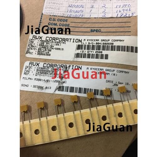 10PCS Mexico new 200V100PF P5MM JAN Multilayer ceramic monolith capacitor DIP Monolith 100PF 101/200V 101