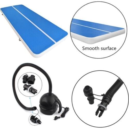 13ft Inflatable Gymnastics Mat, Folding Gym Exercise Aerobics Air Track Floor Tumbling Mats, with Pump for Yoga Cheerleading