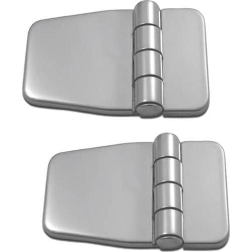 2x Marine Grade Boat Short Side Hinges, Table Hinge w/ Cover, 304 Stainless Steel Boat Accessories