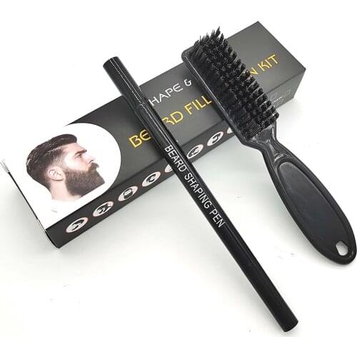2-in-1 Sweatproof Hair Beard Filler Pen Fill Gaps and Patches Thicken Beard