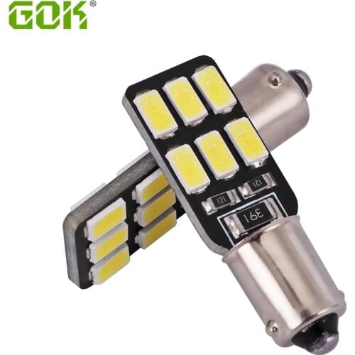 50pcs/lot Free shipping Car Auto LED canbus BA9S led bulb 194 T4W Canbus ba9s 12smd 5630 5730 LED Light Bulb No error led light