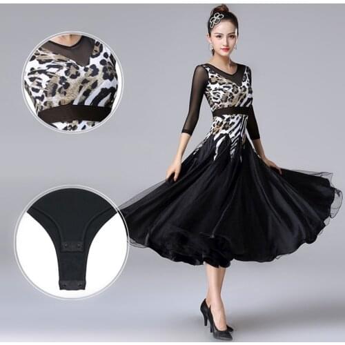 Ballroom dress for sale foxtrot dress tango dance costumes ballroom rumba dress quickstep costumes dance wear women leopard