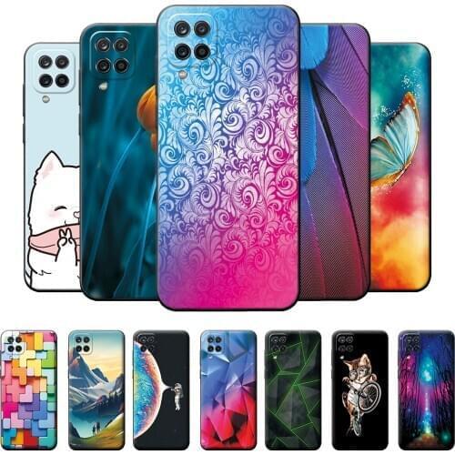 For Samsung Galaxy A12 Case Geometric Case For Samsung A12 Silicone Soft TPU Back Cover Case For Samsung A12 A 12 Bumper Coque
