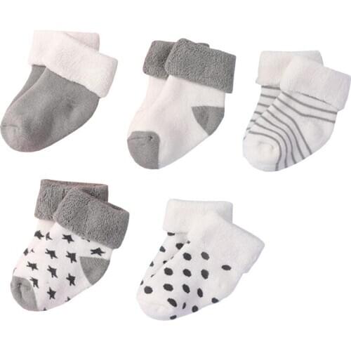 5Pair New baby sock cotton children boys and girls warm baby sock