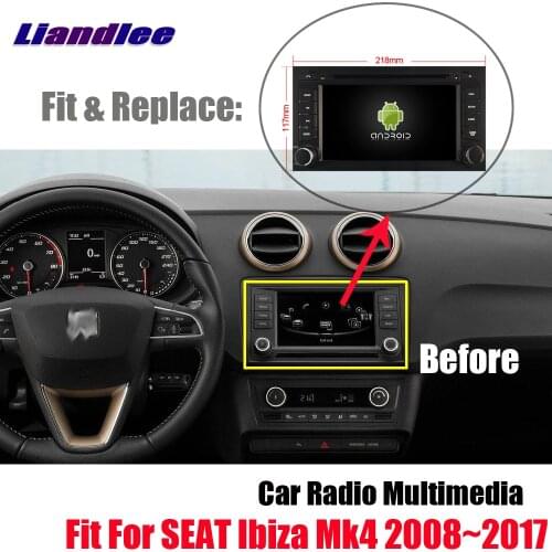 For SEAT Ibiza Mk4 2008~2017 Car Android 9.0 Screen Carplay Mirror Link BT Wifi GPS Navi Navigation Map Camera Media