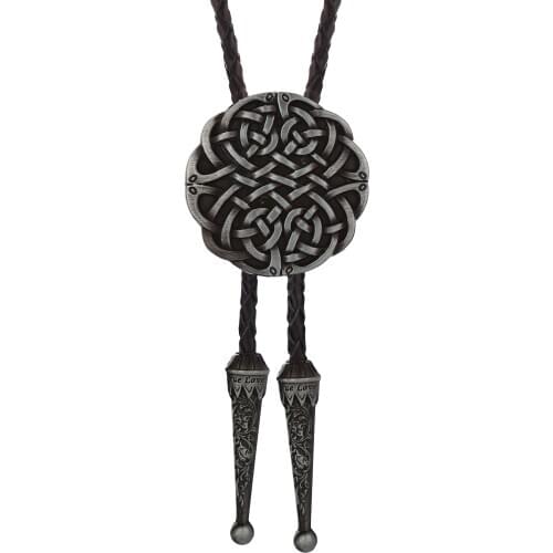 Western Cowboy bolo Tie 3D Retro Pattern Western Assembly Decoration Leather Zinc Alloy bolo Collar Rope Wedding Banquet Gift