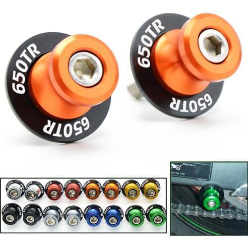 FOR motorcycle Accessories plastic&Aluminum Swingarm Spools slider stand screws for Spring bikes 150NK owl 650TR 650NK 650TR log
