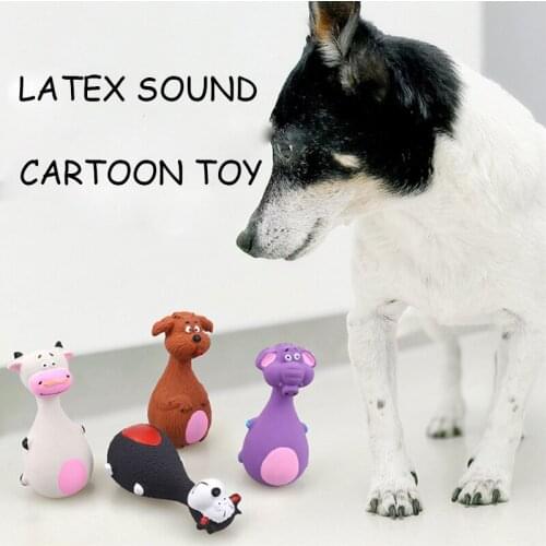 Pet Cartoon Animal Latex Voice Toy Dog Accessories Tooth Cleaning Outdoor Safety Training Supplies