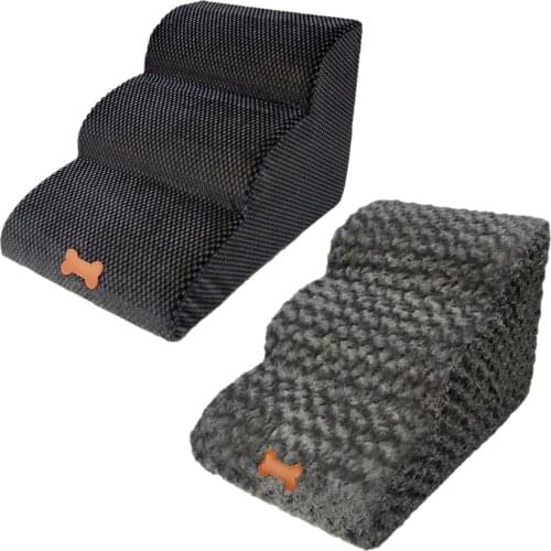 Dog Stairs Ladder 3 Steps Pet Stairs Step Sofa Non-slip Puppy Bed Ladder Puppy Cat Bed Climbing Steps For Dogs Cats Wholesale