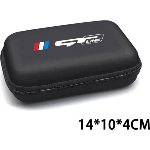 Multi-purpose Car logo Portable Storage Box 3C digital Driving License ID Card Storage Bag For KIA Ceed Sportage GT 2019 GTline
