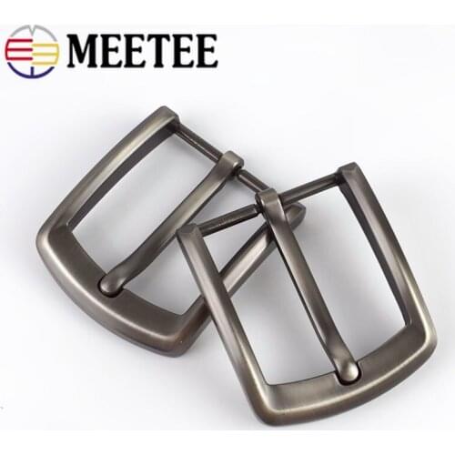Meetee 1/2pcs 40mm Alloy Mens Belt Buckles High Quality Metal Pin Cowboy Buckle Head DIY Casual Jeans Leather Decor Accessories