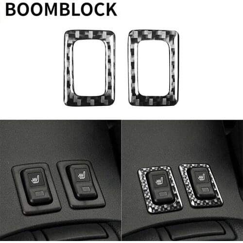 For Mazda RX-8 RX8 SE3P JM1FE 2004 2005 2006 2007 2008 Accessories Center Console Seat Heating Switch Cover Carbon Fiber Sticker