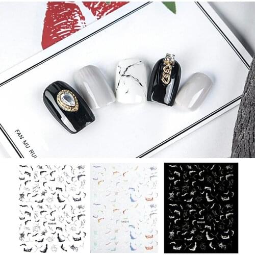 New Fashion 1Sheets 3D Water Decals Nail Art Stickers DIY colorful Marbled line Nails Sticker Decorations Manicure Z085