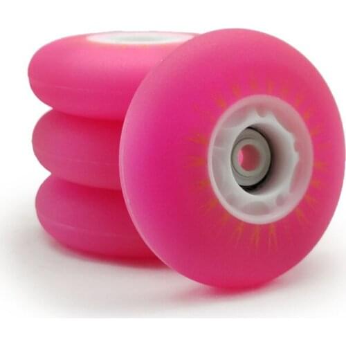 New Version 80mm LED Flash Shine Inline Skates Wheel with 90A Duro PU 80 Roller Tyre for Adults Skates Sneaker Magnetic Core 8pc