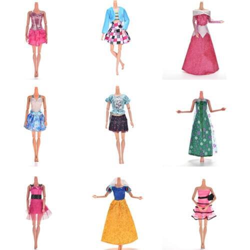 New Multi Layers Handmade Wedding princess Dress For Doll Floral Dress Clothes Clothing Dolls Accessories White Elegant