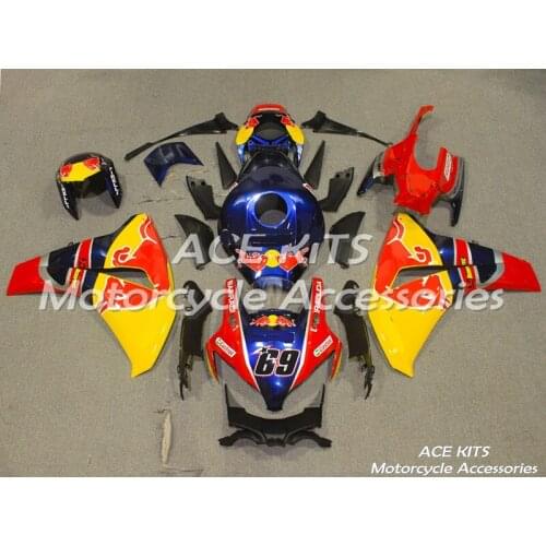 ACE KITS New ABS Injection Fairings Kit Fit For HONDA CBR1000RR 2008 2009 2010 2011CBR1000RR 08 11 Black Red F2282