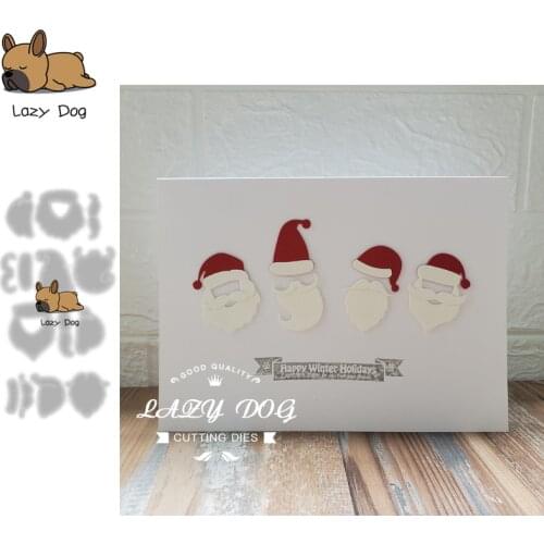 Christmas Santa Claus Series Metal Cutting Dies Scrapbooking Stencil DIY Craft Embossing Die Cuts Card Making New Dies For 2021