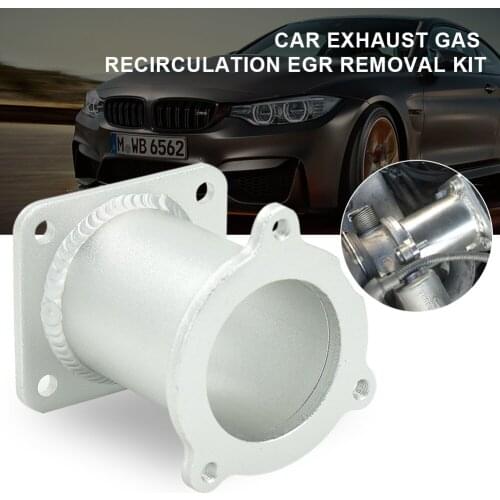 Silver Aluminum EGR Removal Kit Blanking Bypass for BMW 5 Series E60 E61 E61N 520i 525d 530d 535d EGR Delete Kit Car Accessories