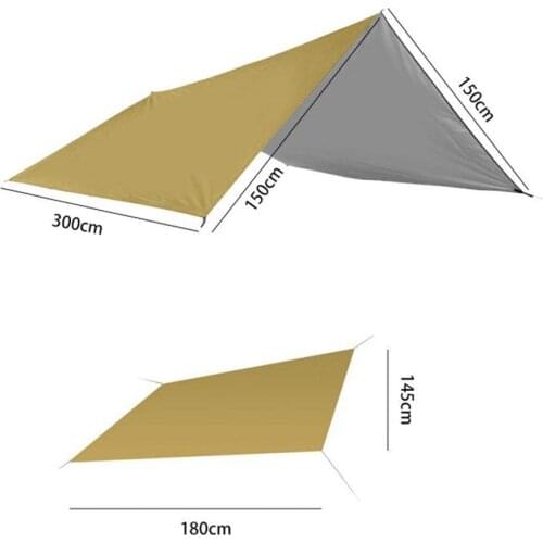 Four Corner Canopy sky curtain Picnic Mat Waterproof Sunscreen Outdoor Shade Cloth Summer awning Gardening havelock #25